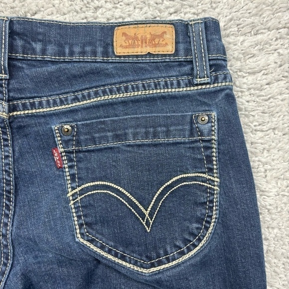 Levi's Jeans Womens 11 524 Too Superlow Regular Wash Classic Skinny Basic Casual - Picture 4 of 5